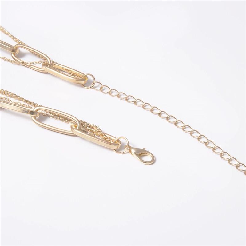Mehrschichtiger Liebesschloss-Anhänger Choker Mode Steampunk Vorhängeschloss Herz Kettenhalskette Damenschmuck