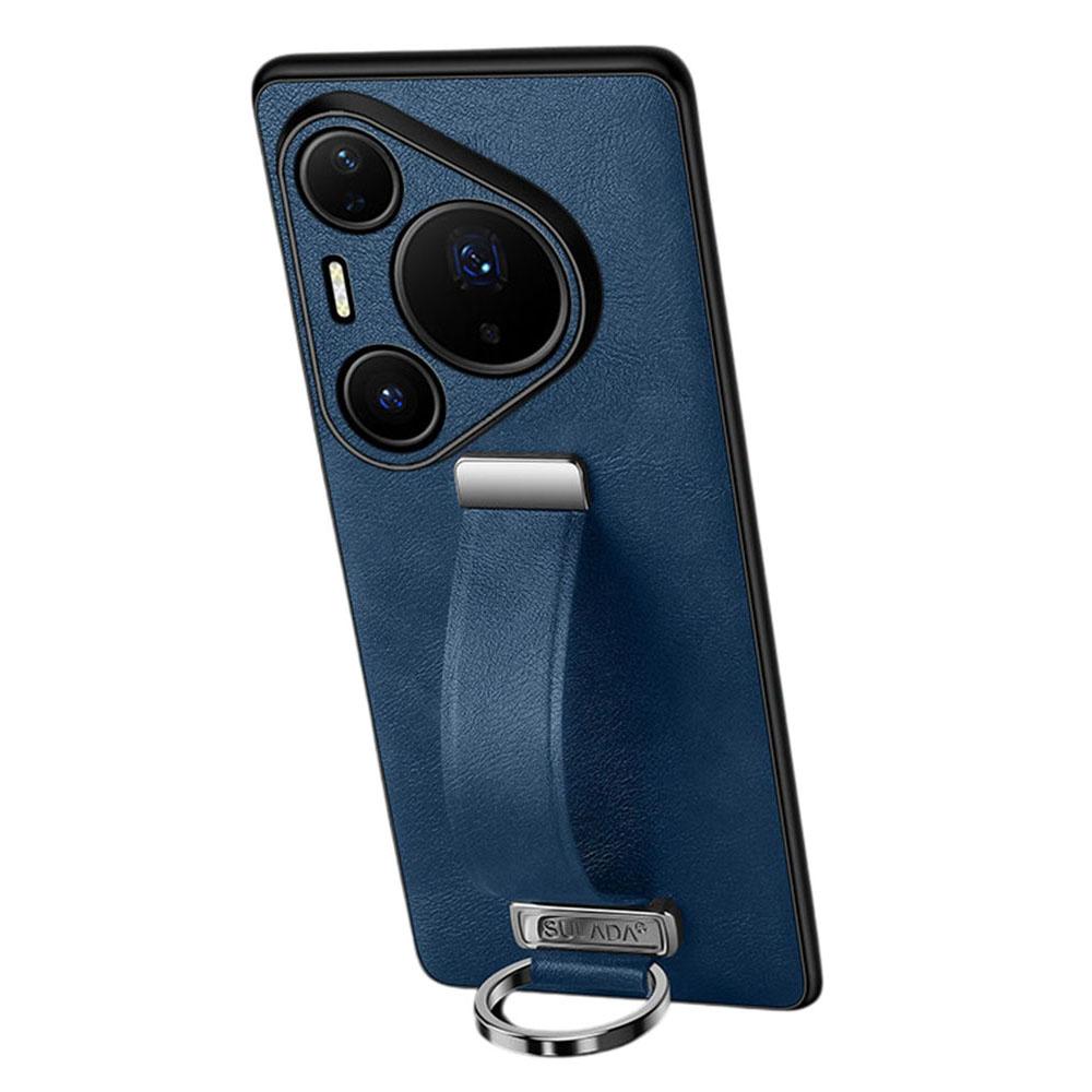 

SULADA Fashion Series for Huawei Pura 80 Ultra Case Wristband Kickstand Leather Back Phone Cover Blue