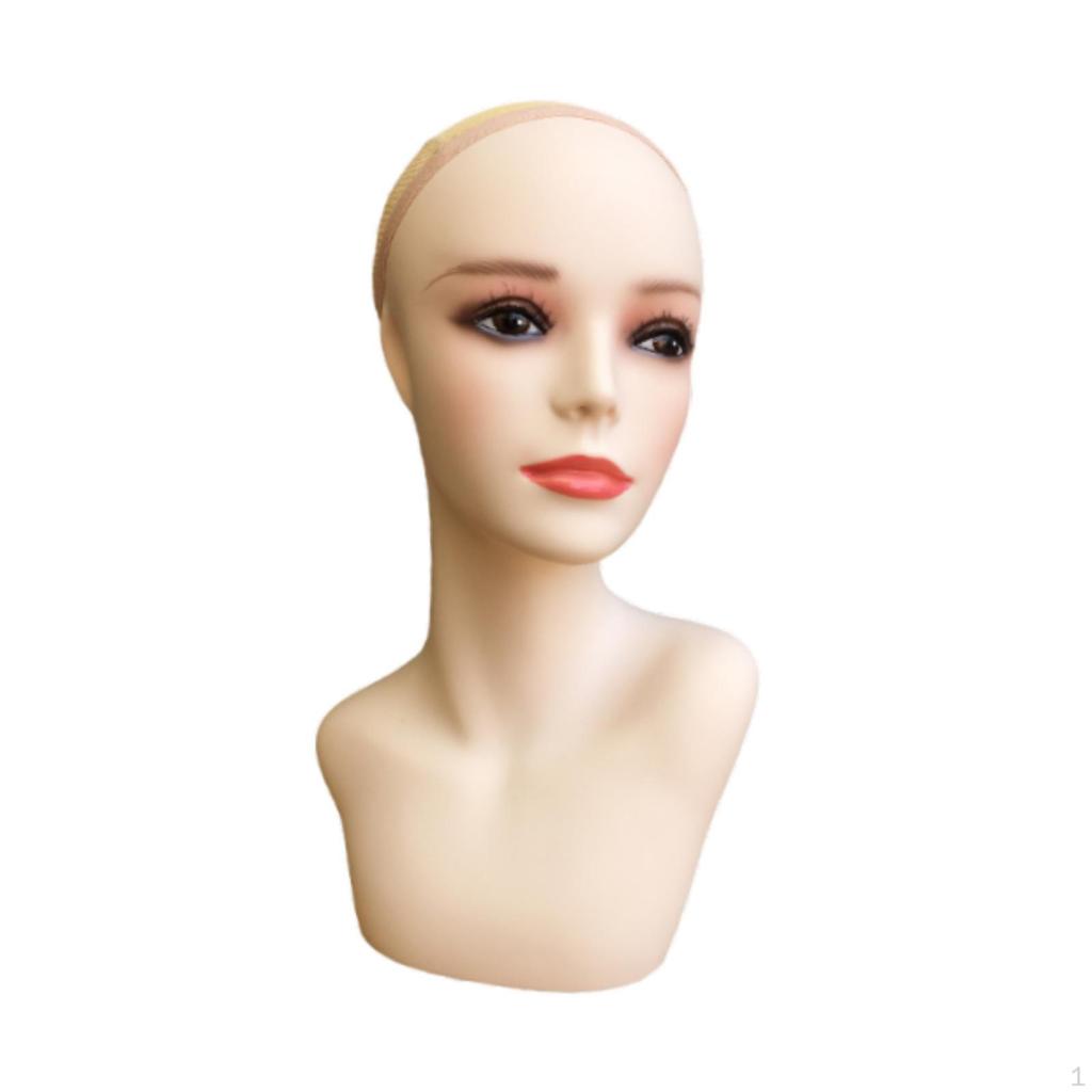 Display Model Mannequin Head with Shoulder for Jewelry And Scarves