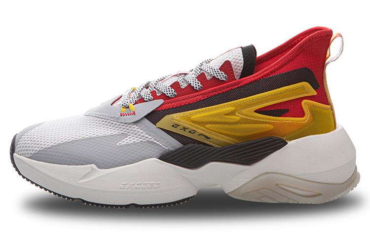 Li Ning Exceed Амортизирующие Нескользящие Износостойкие Низкие Беговые Кроссовки Мужские Алый AGLQ029-1 41