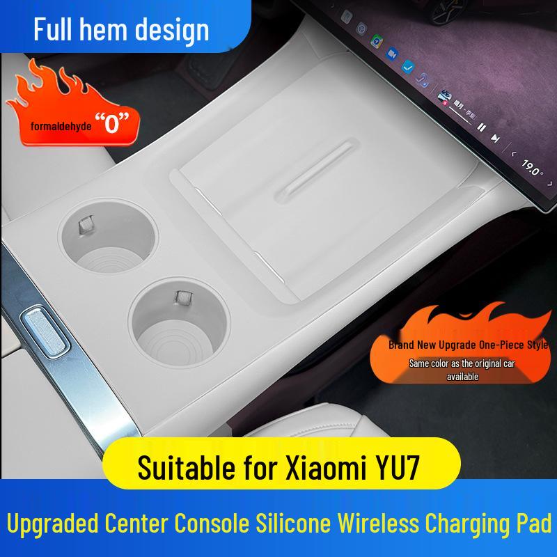Silicone Mat for Xiaomi YU7: Central Control, Door Panel, Window Lift Handle Protection Pad, Interior Decoration.