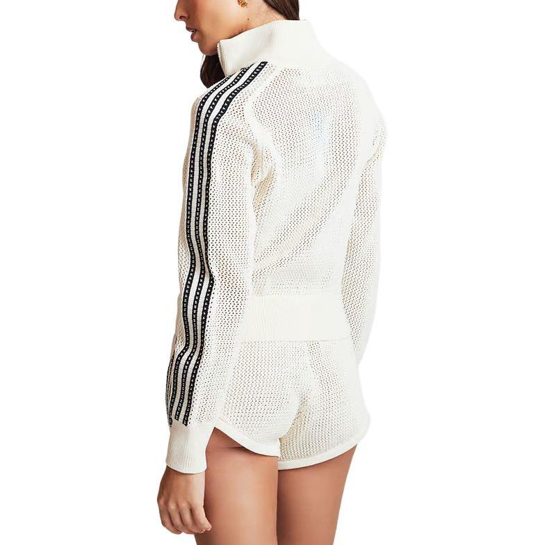 adidas Womens Premium Crochet Track Top Wonder White Women Streetwear JD1082