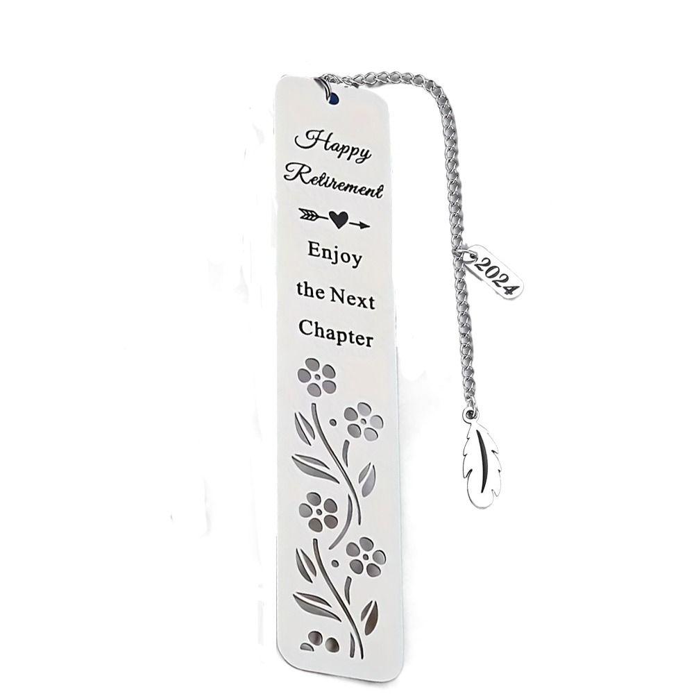 DIY Art Craft Engraved Bookmark Hanger School Stationery Book Clip Employee Gratitude Gift Office Supplies Retirement Bookmarks