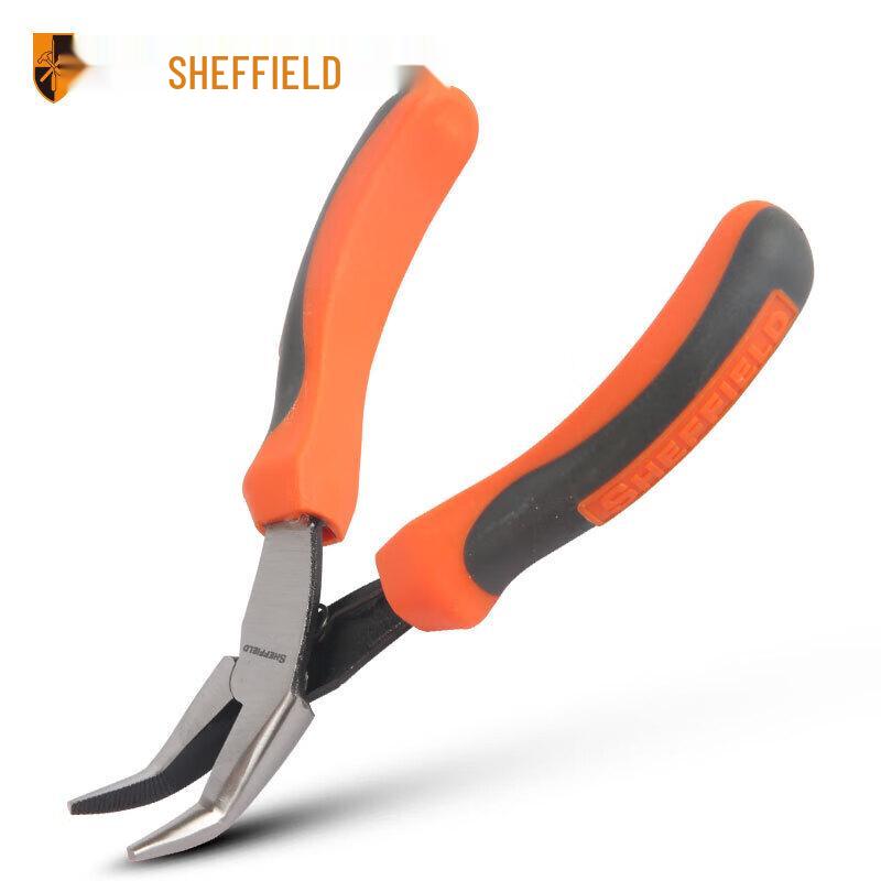 SHEFFIELD 5.5-inch Mini Bent-Nose Pliers