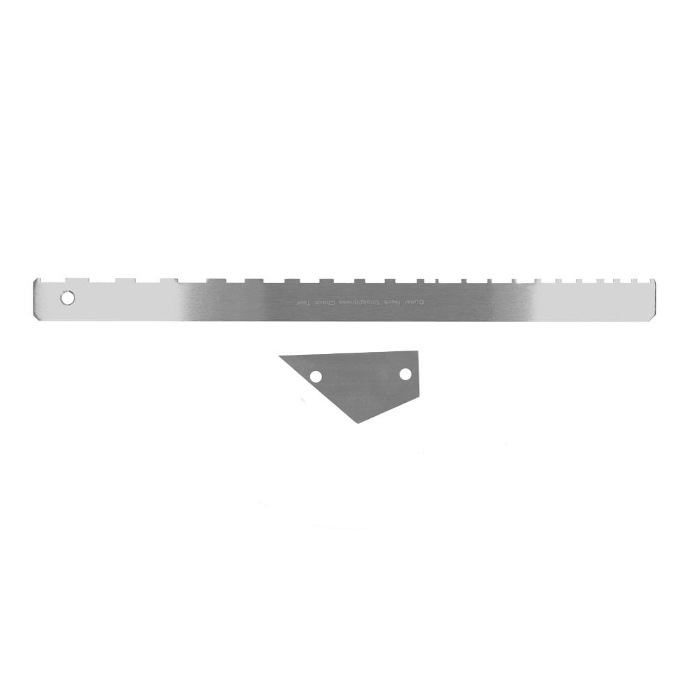 Metal Guitar Neck Ruler Silver Musical Instrument Accessories Precision Luthier Tool Luthier Work