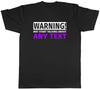 Personalised Warning May Start Talking About Mens TShirt Any Custom Text Tee