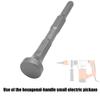 Professional Hammering Drill Bit Hexagonal Handle Compatible For Hammering Bolts For Local Flatness Round Handle