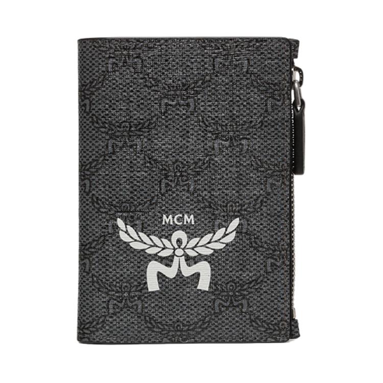 

Mcm Himmel Lauretos Classic Print Bifold Wallet For Men And Women One Size-Basic Set (Bag+Dust Bag) темно-серого