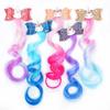5 Color Glitter Unicorn Hair Clips Bows Hair Accessories for Girls and Kids