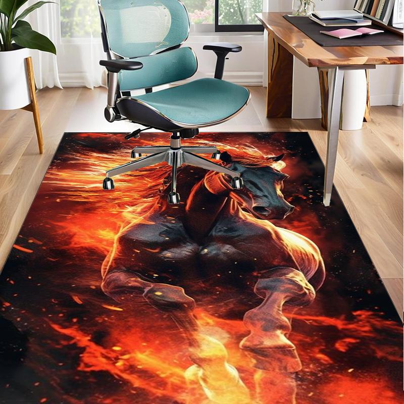 Ethereal Horse Fantasy Office Rug Chair Mat, Entryway Carpet, Suitable for Front Door, Bedroom, Living Room, Desk, Holiday Gift