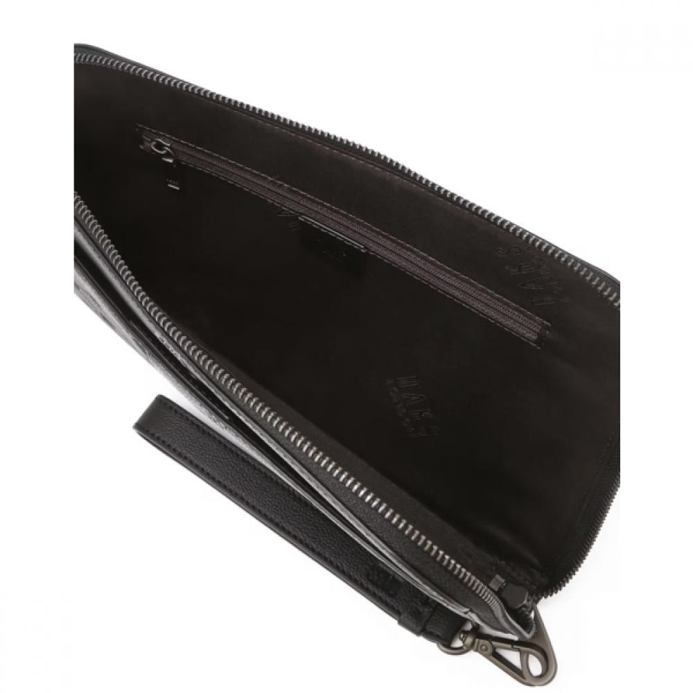 Daks Black Leather Clutch Bag Dbba6f006bk