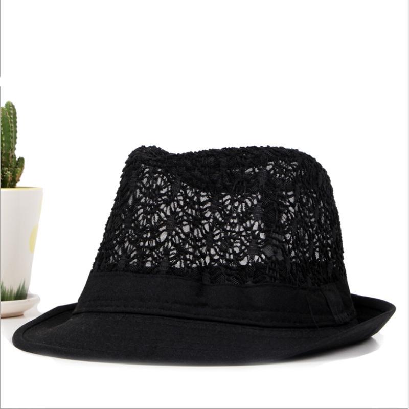 Hollow Out Korean Version Fashion New Unisex Jazz Cap Casual Breathable Solid Color Top Hat Summer Hat
