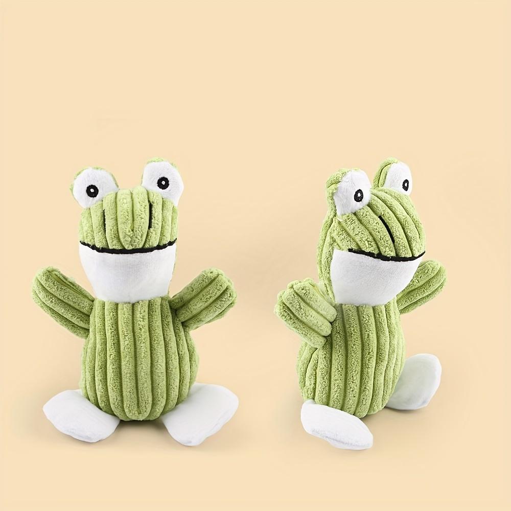 2pcs/1pc Durable Squeaky Plush Frog Dog Toy - Interactive Chew Toy for Medium Breeds, Christmas, New Year, Birthday, Pets Gifts