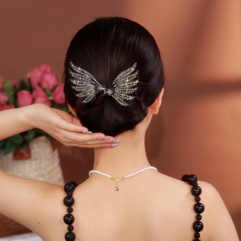 2024 Golden Double Wing Hair Twister: Elegant Hair Clip & Bun Maker for Effortless Styling