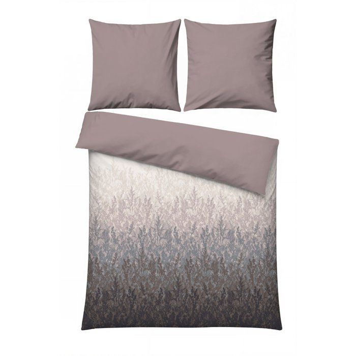 Parure de lit - 1 housse de couette 220 x 240 cm + 2 taies d'oreiller 60 x 60 cm - 100% coton renforcé - Beige