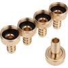 LTWFITTING Brass 1/2" Barb X 3/4" FHT Hose Repair/Connector,Garden Hose Fitting(Pack of 5)