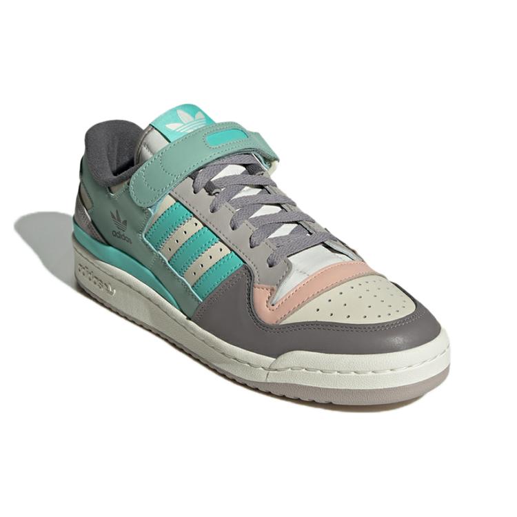 Adidas Originals Unisex Forum 84 Low Northern Lights Sneakers Grey / Green (Unisex) Skateboard Shoes GX4574