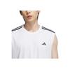 Adidas Sports Casual Striped Basketball Vest Men Tops White KE5907