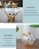 Mini Golden Bean Borosilicate Glass Piggy Bank & Wishing Bottle