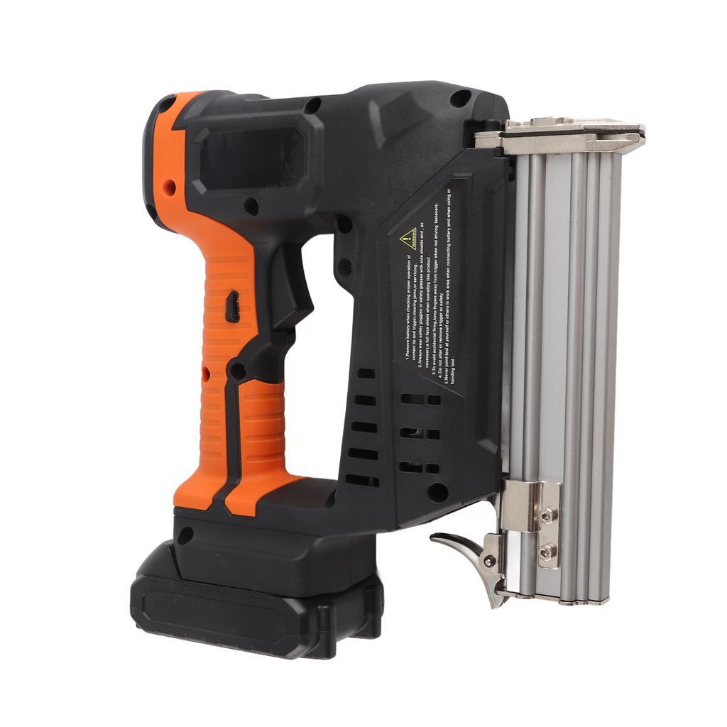 Cordless Nailer Kit 18V 2Ah Lithium Battery Powered Electric Staple Gun for Woodworking Projects