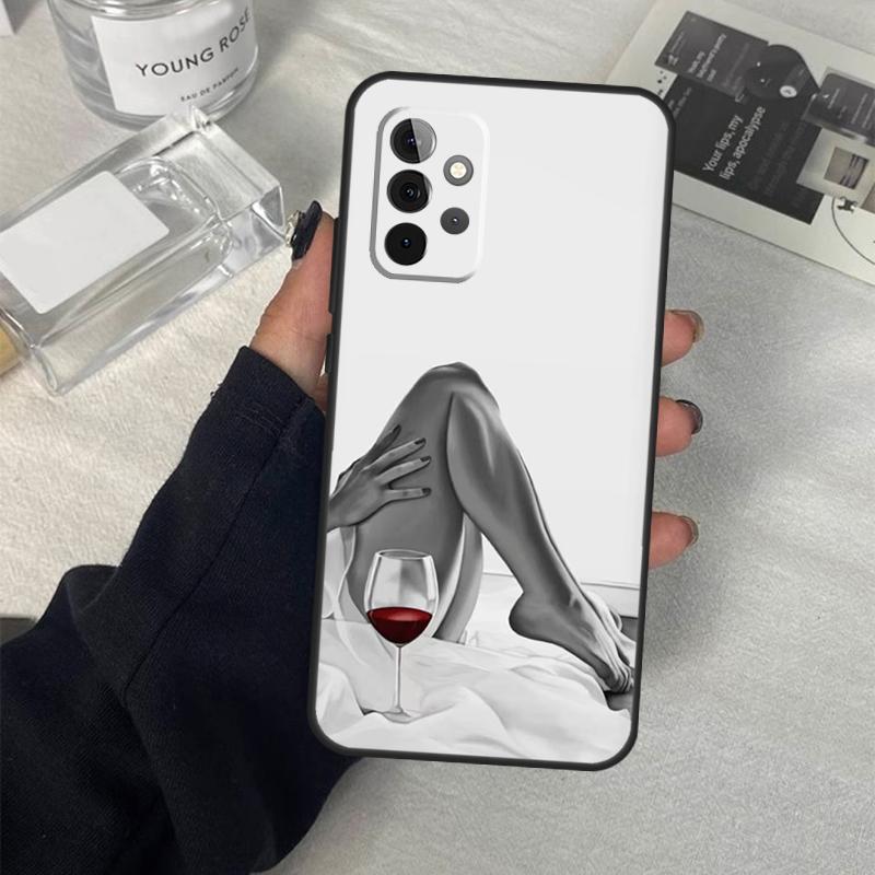 Rotweinglas Kunsthülle Für Samsung Galaxy A06 A16 A26 A36 A56 A53 A32 A52 A33 A13 A55 A35 A15 A14 A34 A54 A17
