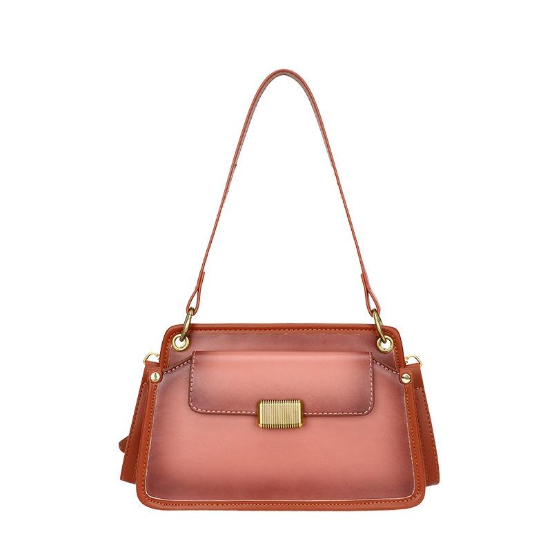 IELGY Women's Textured Bag Cross-body Korean Small Satchel, One-shoulder Retro Underarm Bag