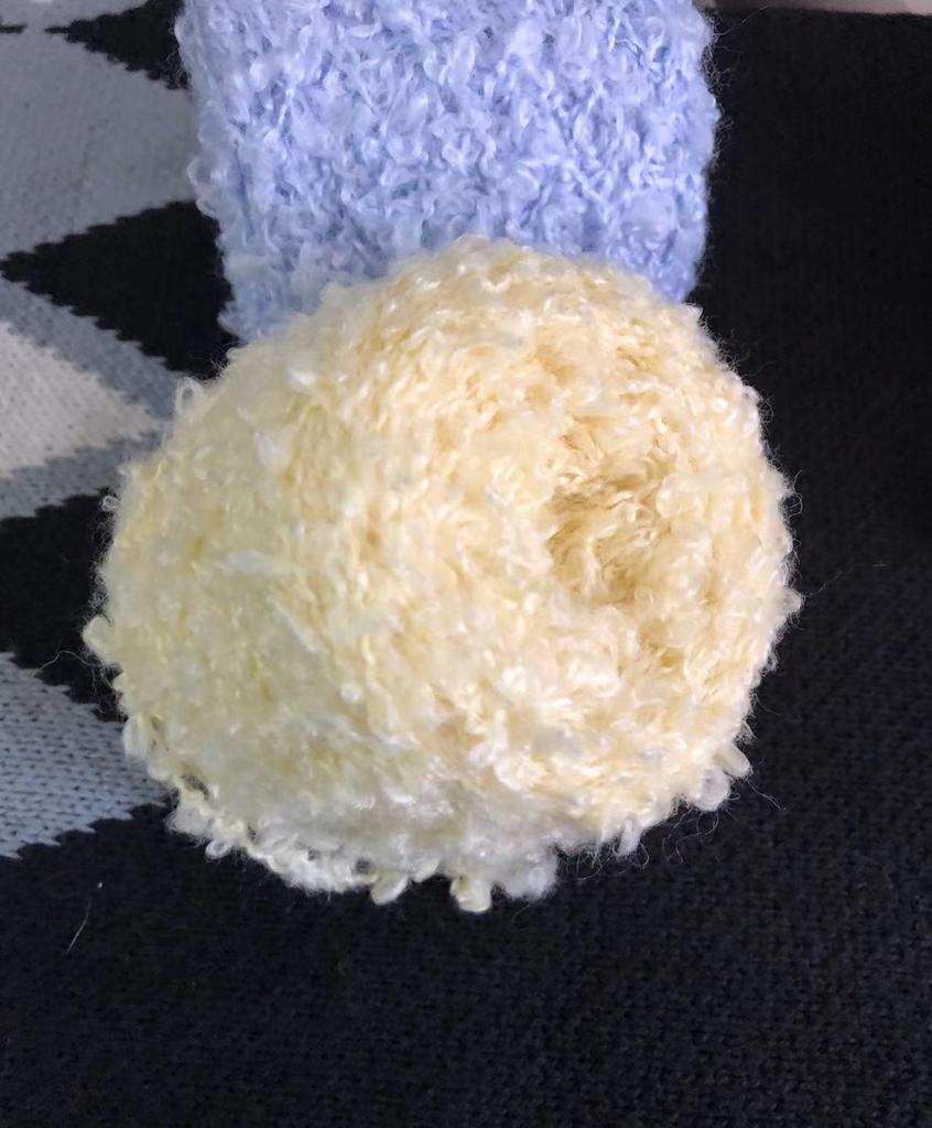 Hand-Knitted Wool Loop Yarn for Doll Hair, DIY Projects, and Scarf/Hat Knitting