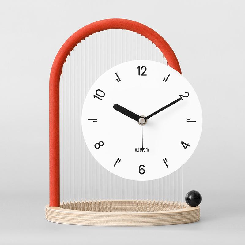Creative Arch Personality Desk Clock Nordic Simplicity Silent Table Clock Simple Dormitory Bedroom Home Decor Storni Effettuati