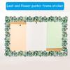 49ft Bulletin Board Border for Classroom Chalkboard Decoration, Plant Leaf Pattern Notice Board Border Trim Wall Decals