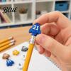 Organizing Tools for Wooden Pencils Cute Pencil Toppers Lovely Charms Pen Numbered Caps Primary School Toppers Decorations Supplies Classroom