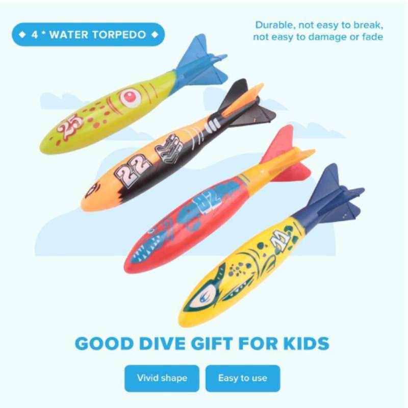 Childrens Diving Toys Set With Interactive Fish And Water Rings For Pool Fun