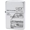ZIPPO Skyline Etching Lighter, Silver, GT-R BNR32, Double-sided