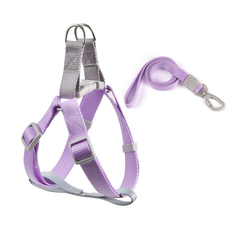 

Vest Pet Dog Hand Holding Rope Small Size Dogs Chest Strap Bichon Teddy Dog Leash Outing Pet Supplies S Purple Suit