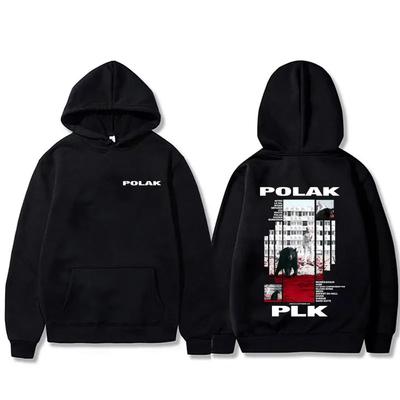 Rapper Plk Polak Grafik Hoodie Mann Vintage Lässig Übergroßer Pullover Herren Damen Hip Hop Mode Popmusik Kapuzensweatshirt