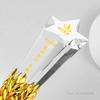 Customized Five pointed Star Pillar Crystal Trophy, Excellent Souvenir Reward Home Decoration Honor Gold Silver Copper Medal 1Pc
