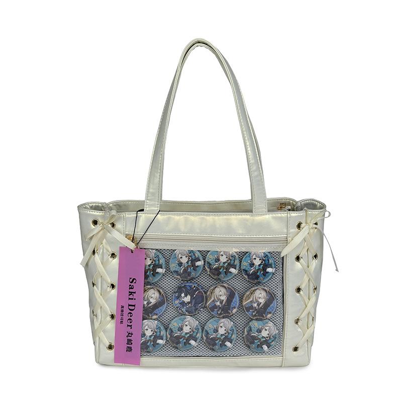 Today's popular ribbon large-capacity bow transparent baby bag pain bag