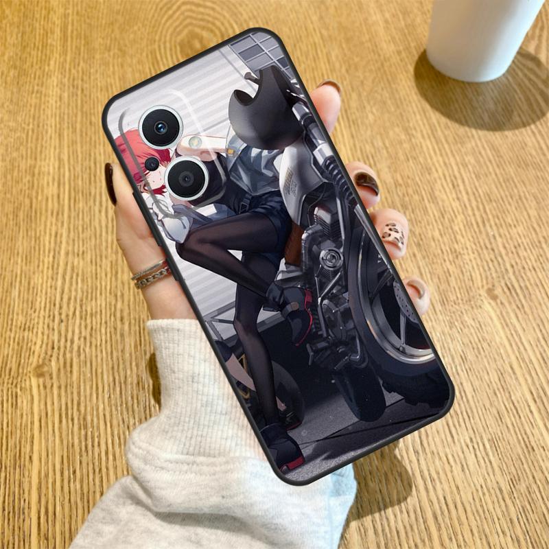 Motorradmädchen Anime Hülle Für OPPO Reno 14 F 10 11 12 13 Pro 13F 12F 11F 7 8 Lite OPPO Find X6 X5 X8 X9 Pro Hülle