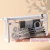 [TG835]Transparent Pencil Case Large Capacity Simple Pen Bag Kawaii Cosmetic Bag School Study Stationery Office Supplies