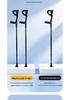 Foldable Non-Slip Double Elbow and Underarm Crutches