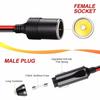 Car Cigarette Lighter 12V 24V Splitter Adapter W/ On Off Switch 1 Male To 2/3 Female Sockets Y Splitter Car Accessories