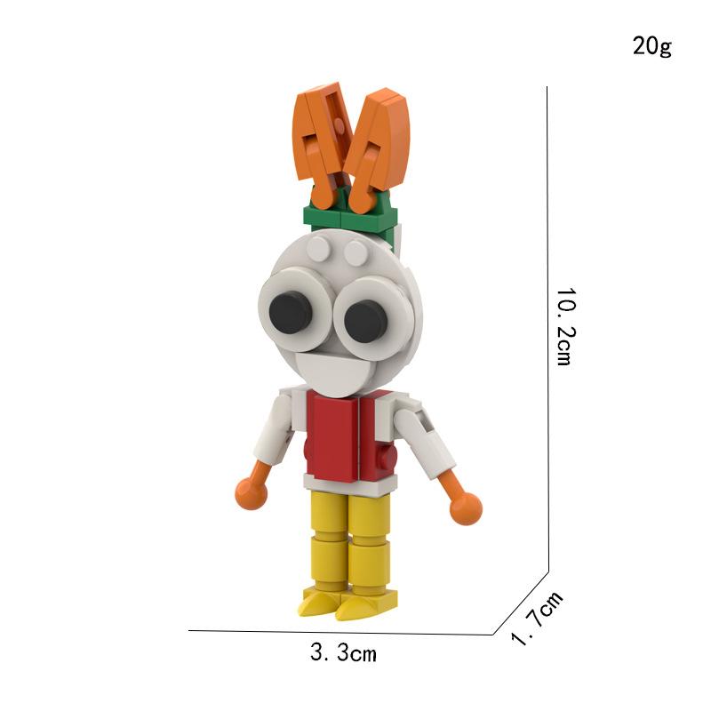 2024 3D Kinder-Block-Kunststoff-Spiel-Designer für Jugendliche und Kinder Dandy's World