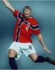 Camiseta de fútbol de Noruega para el Mundial 2026, versión para aficionados, mismo estilo.