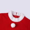 6 Pieces Christmas Elf Costume Red Shawl Winter Girls Boys Clothes With Hat For Christmas Eve Party New Year Children Outfit Set