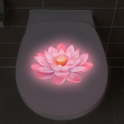 Samolepicí lotosová samolepka na WC svítící ve tmě Dekorace na víko WC v koupelně Ambiance Dekorativní samolepka Nástěnná dekorace Nálepka