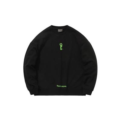 X Disney Co-Branded Loose Pullover Sweatshirt Women Tops Black AWDQ244-1