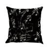 Square Musical Note Printed Cushion Pillow Covers Home Decor Outdoor Pillowcase Decorative Pillow Sofa Cushion Cover
