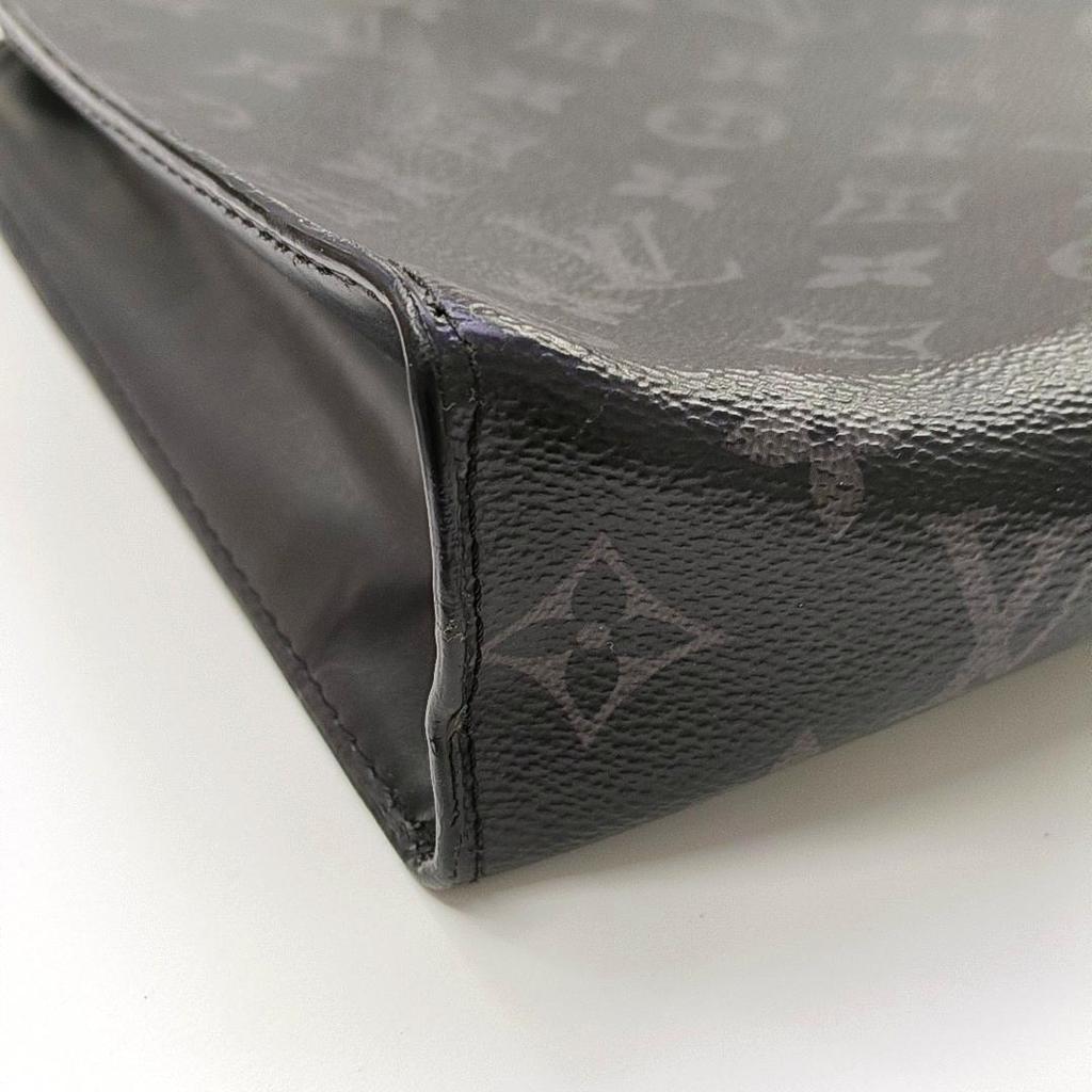 [Usado] Louis Vuitton Pochette Voyage MM 'Lona Monograma Eclipse Preto' - Bom #1WAFRJE