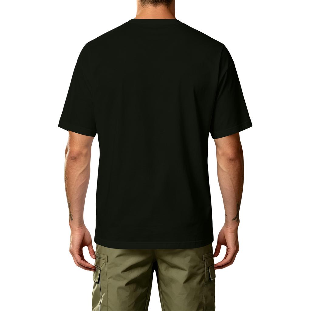 Men's Casual Printed T-Shirt Short Sleeve Crew Neck Relaxed Fit Cotton Blend Comfortable Lightweight Top for Outdoor Sports and Daily Wear