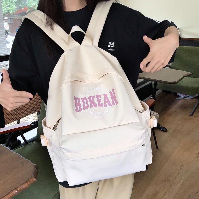 Backpack College Students Junior High School High School Students Travel Nylon Computer Backpack Men's and Women's Large Capacity School Bag