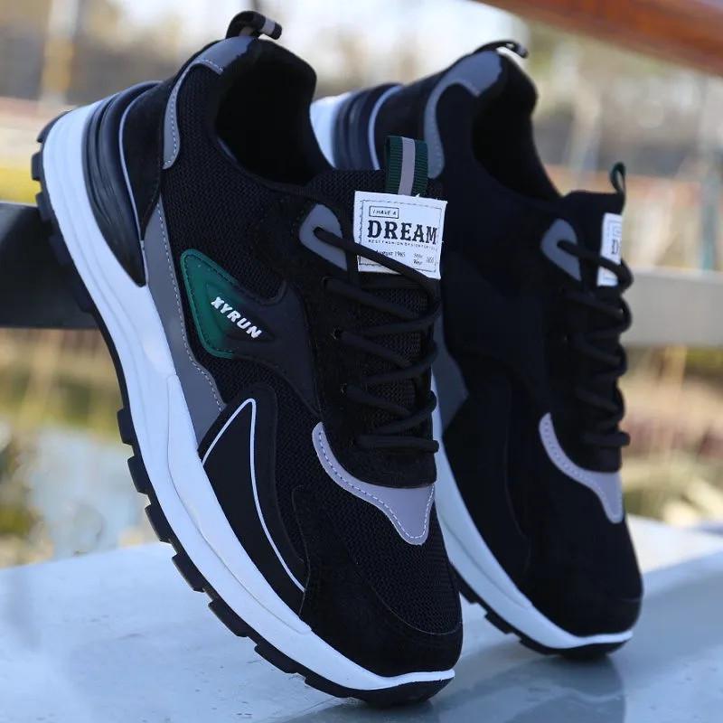 Atmungsaktive Mesh-Laufschuhe für Herren - Trendig, Weiche Sohle für Frühling & Herbst